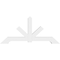Ekena Millwork Vanguard Architectural Grade PVC Gable Bracket, 60"W x 27 1/2"H x 4"D x 4"F, 11/12 Pitch GBP060X28X0404VAN00 - alternate 3